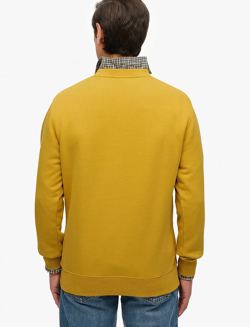 Superdry - MICRO LOGO CREW - kollektioner - oil yellow - 5