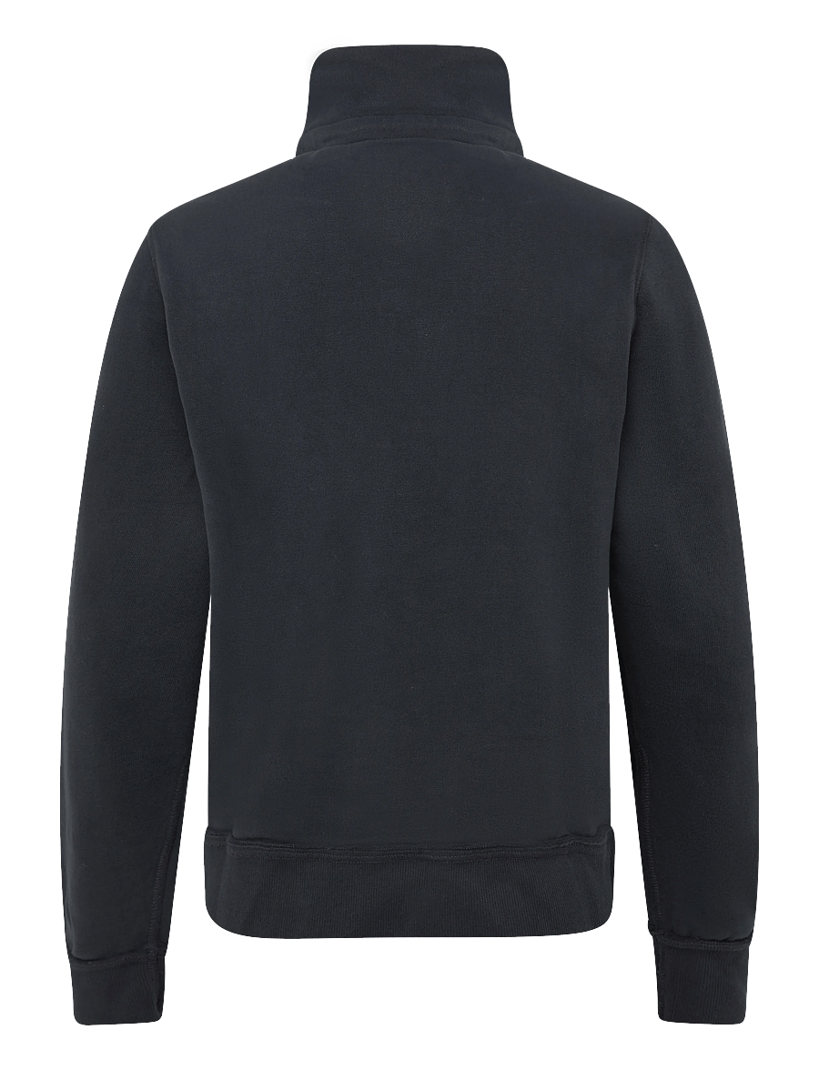 Superdry - VINTAGE ATHLETIC HALF BUTTON - sweatshirts - eclipse navy - 2