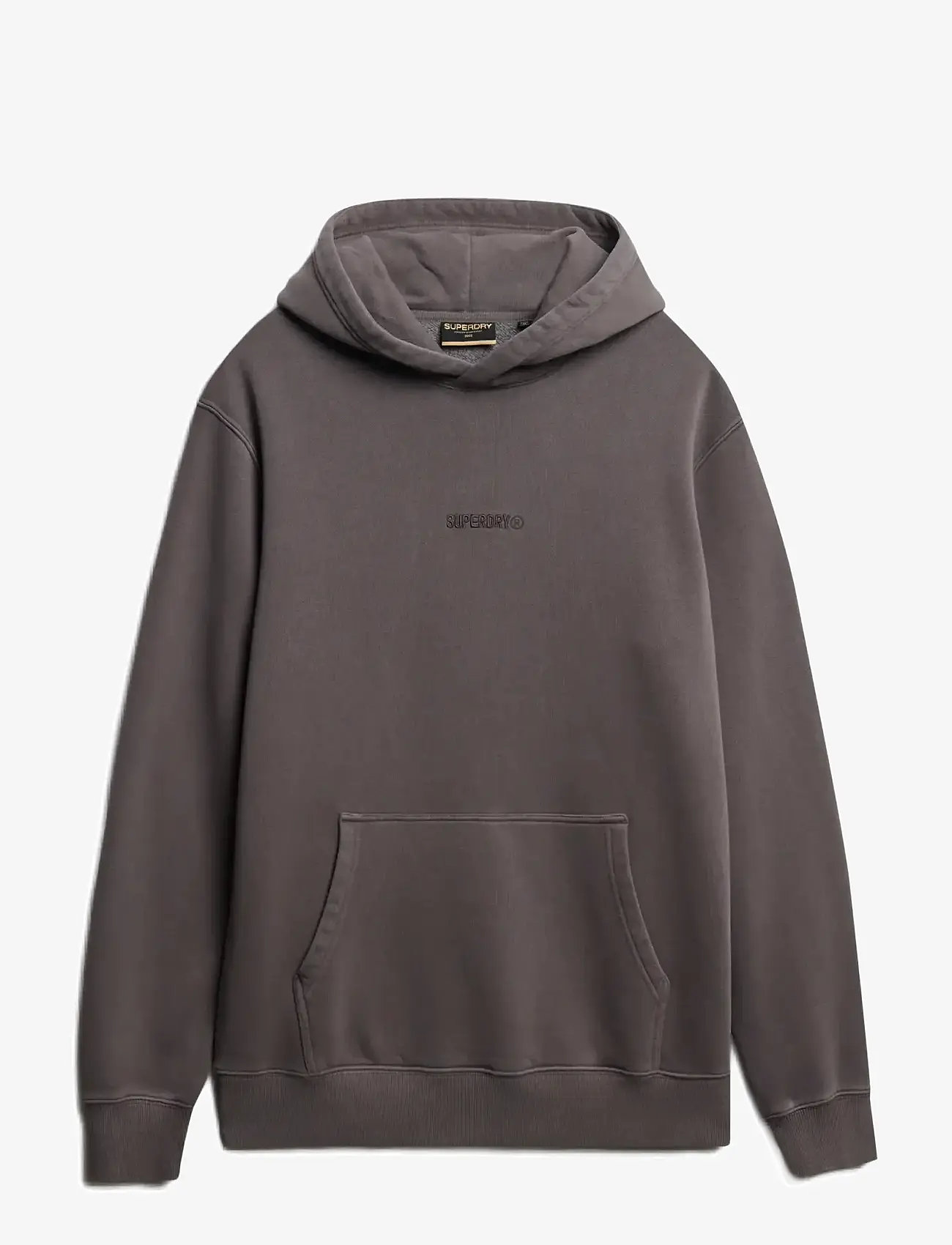 Superdry - MICRO LOGO HOOD - hoodies - dark pebble grey - 1