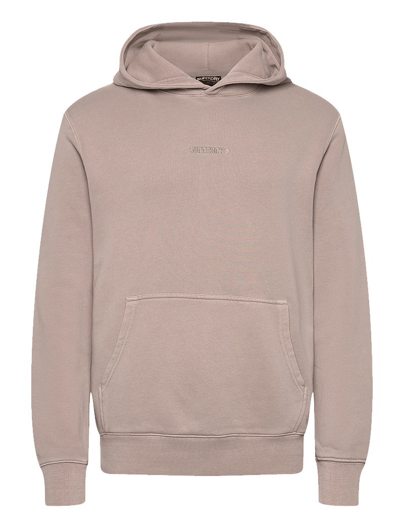 Superdry - MICRO LOGO HOOD - kapuzenpullover - deep beige - 1