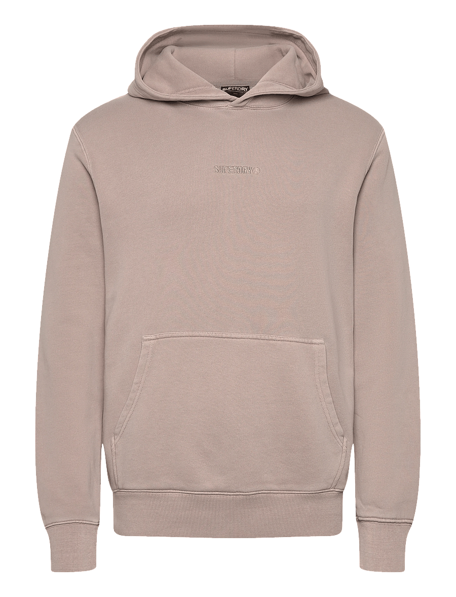 Superdry - MICRO LOGO HOOD - kapuutsiga dressipluusid - deep beige - 1