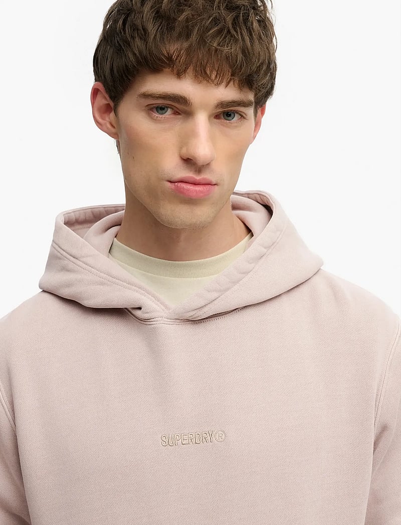 Superdry - MICRO LOGO HOOD - kapuzenpullover - deep beige - 3