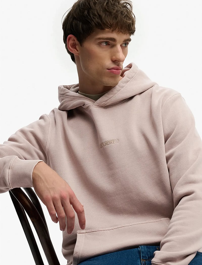 Superdry - MICRO LOGO HOOD - kapuzenpullover - deep beige - 4