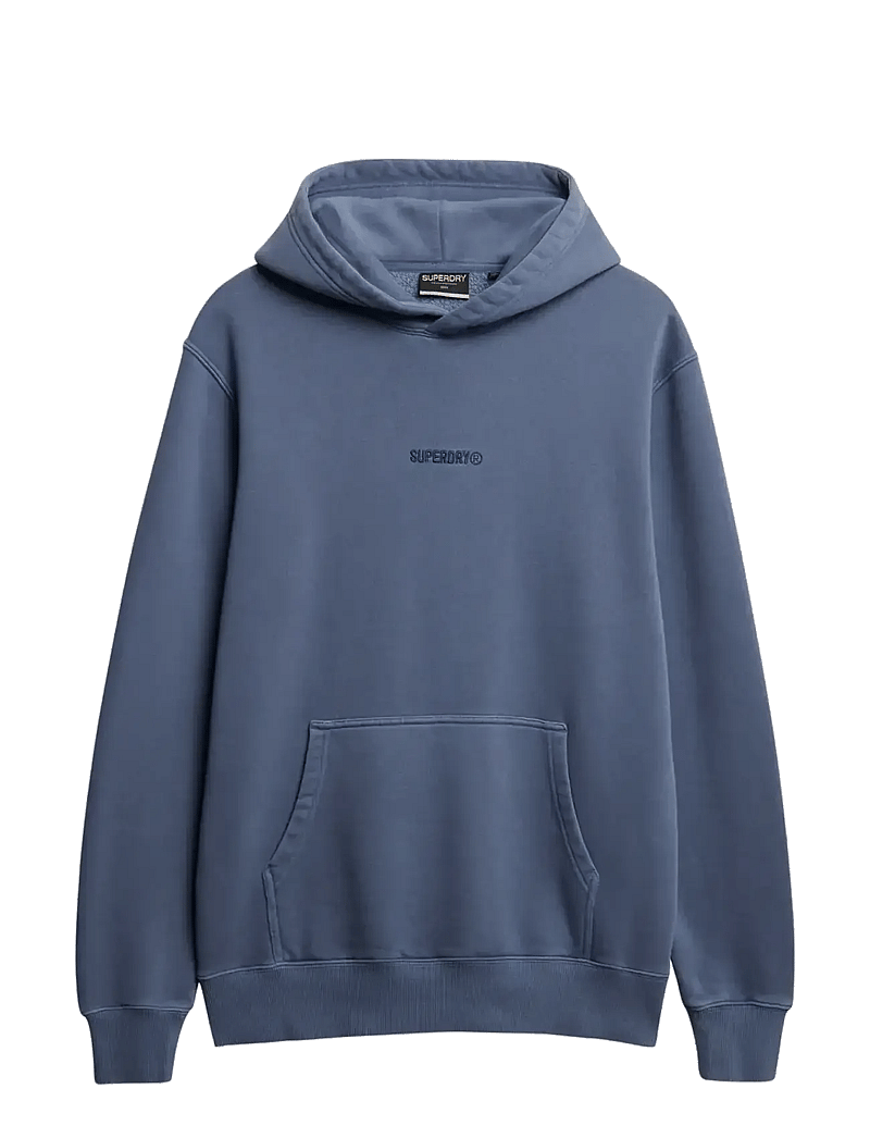 Superdry - MICRO LOGO HOOD - kapuzenpullover - flint stone blue grey - 1