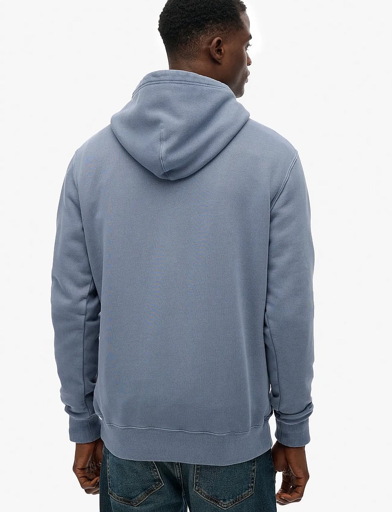Superdry - MICRO LOGO HOOD - kapuzenpullover - flint stone blue grey - 5