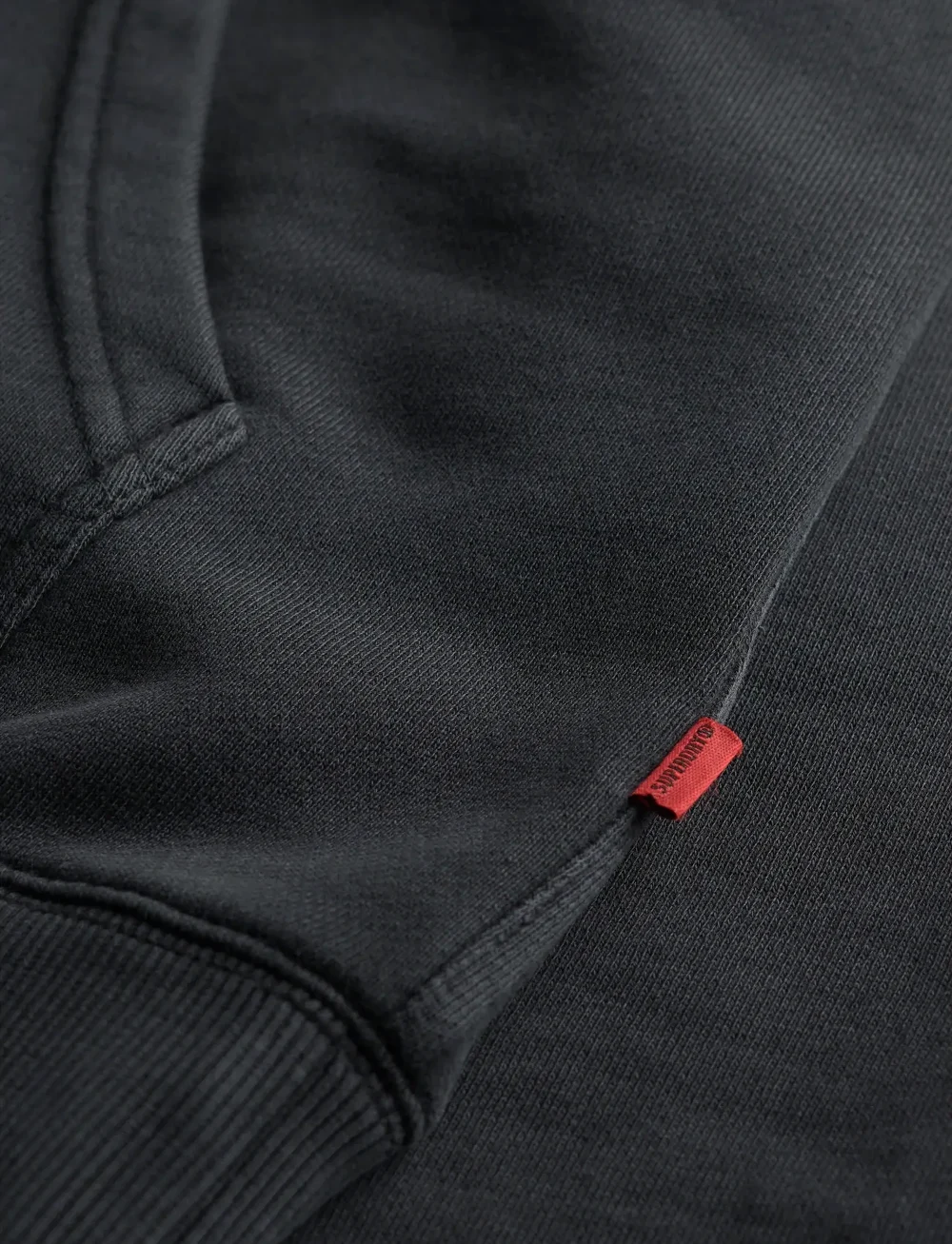 Superdry - MICRO LOGO HOOD - hoodies - washed black - 5