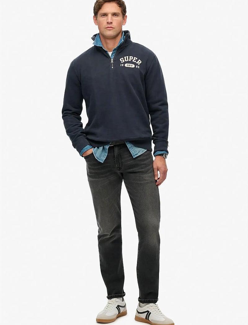 Superdry - ATHLETIC ESS HALF ZIP - kollektsioonid - bradley navy - 2