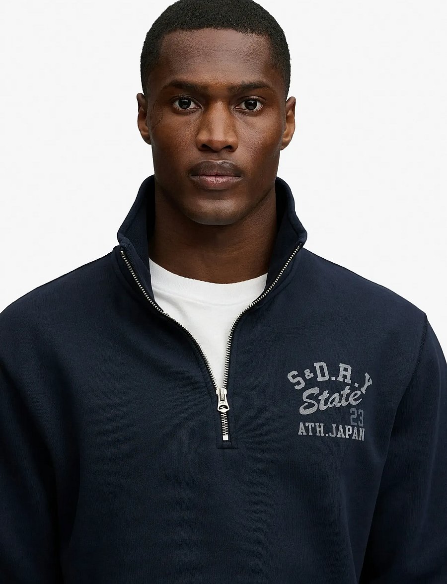 Superdry - ATHLETIC ESS HALF ZIP - collections - eclipse navy - 4