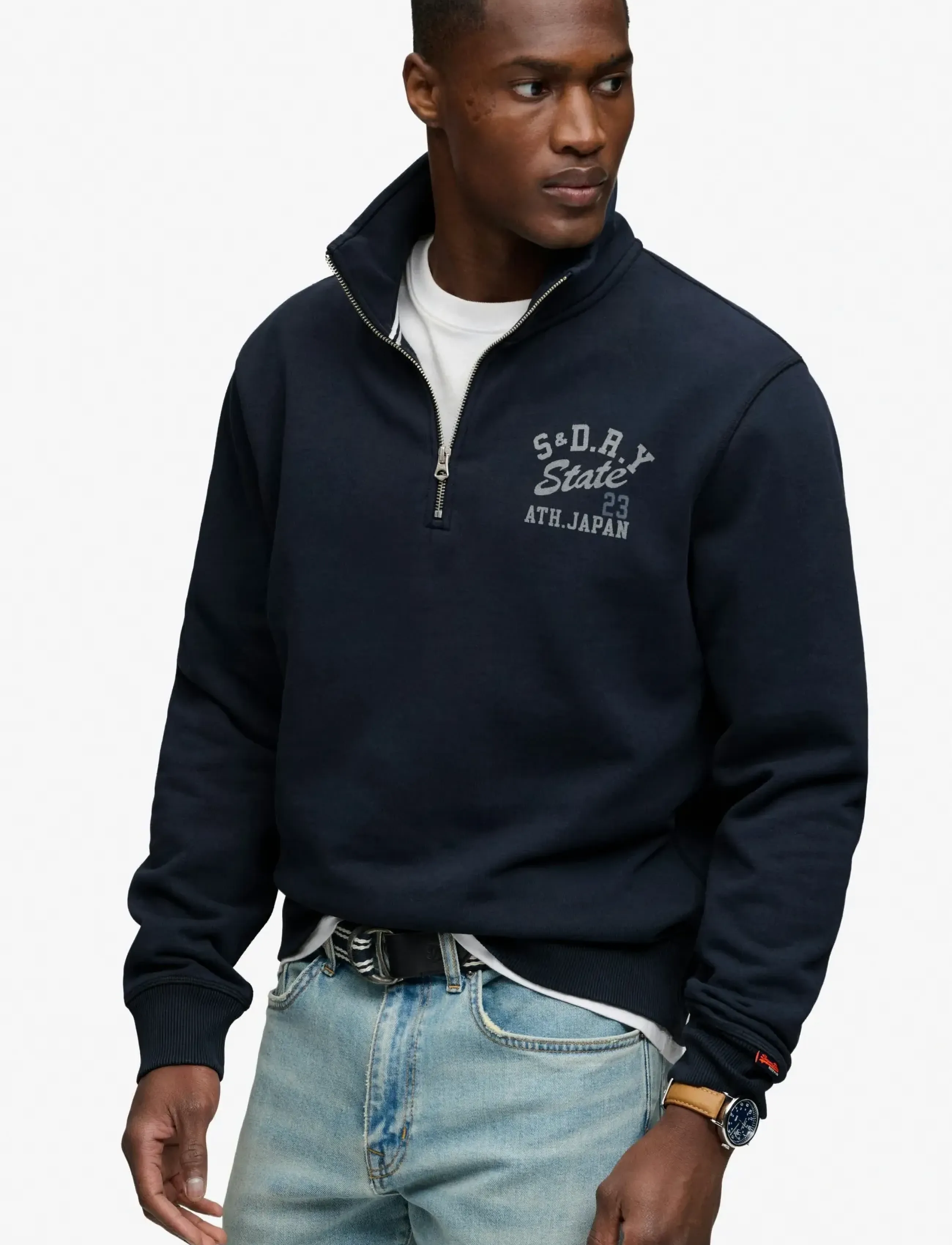 Superdry - ATHLETIC ESS HALF ZIP - kollektsioonid - eclipse navy - 5
