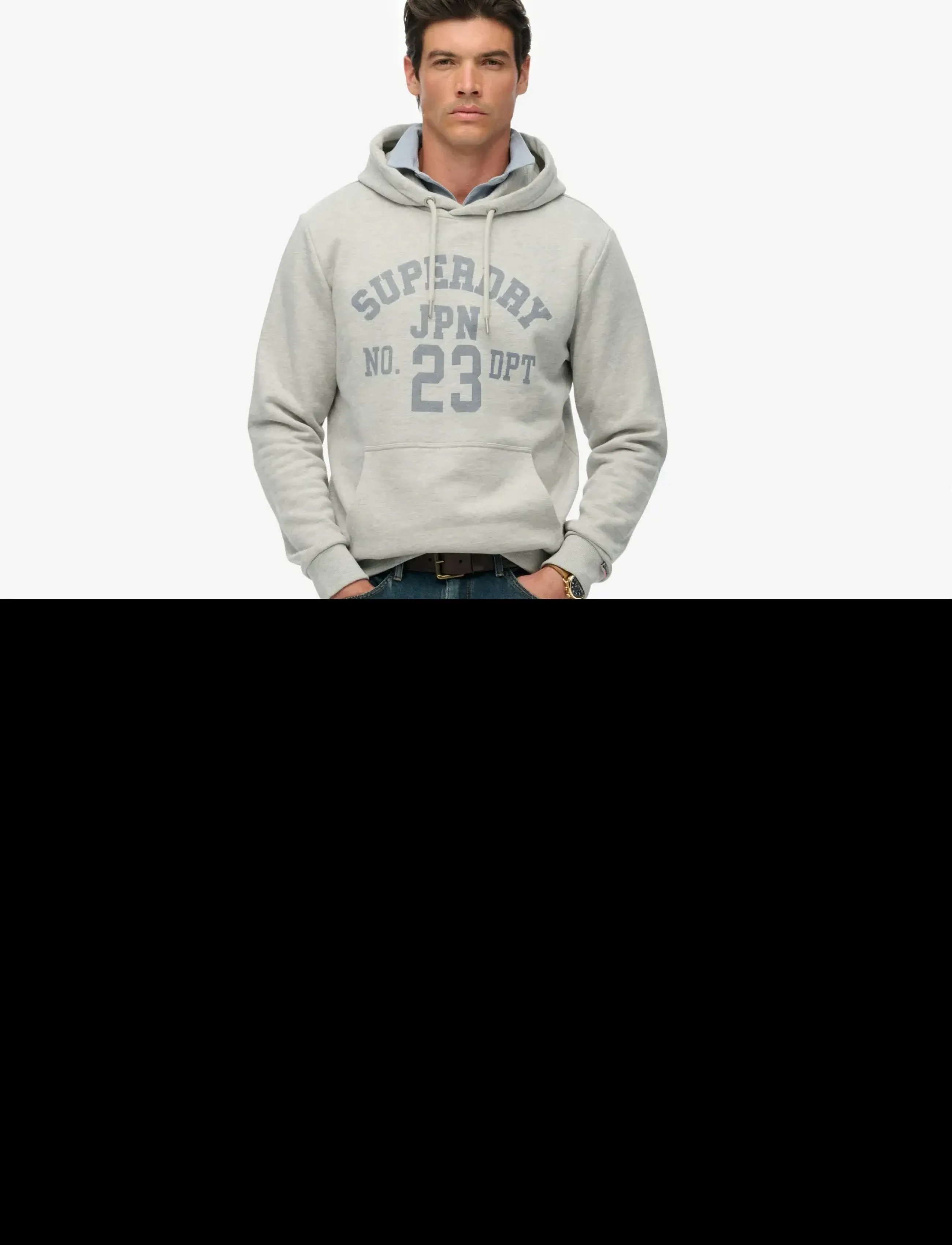 Superdry - ATHLETIC ESS HOODIE - cadet grey marl - 5