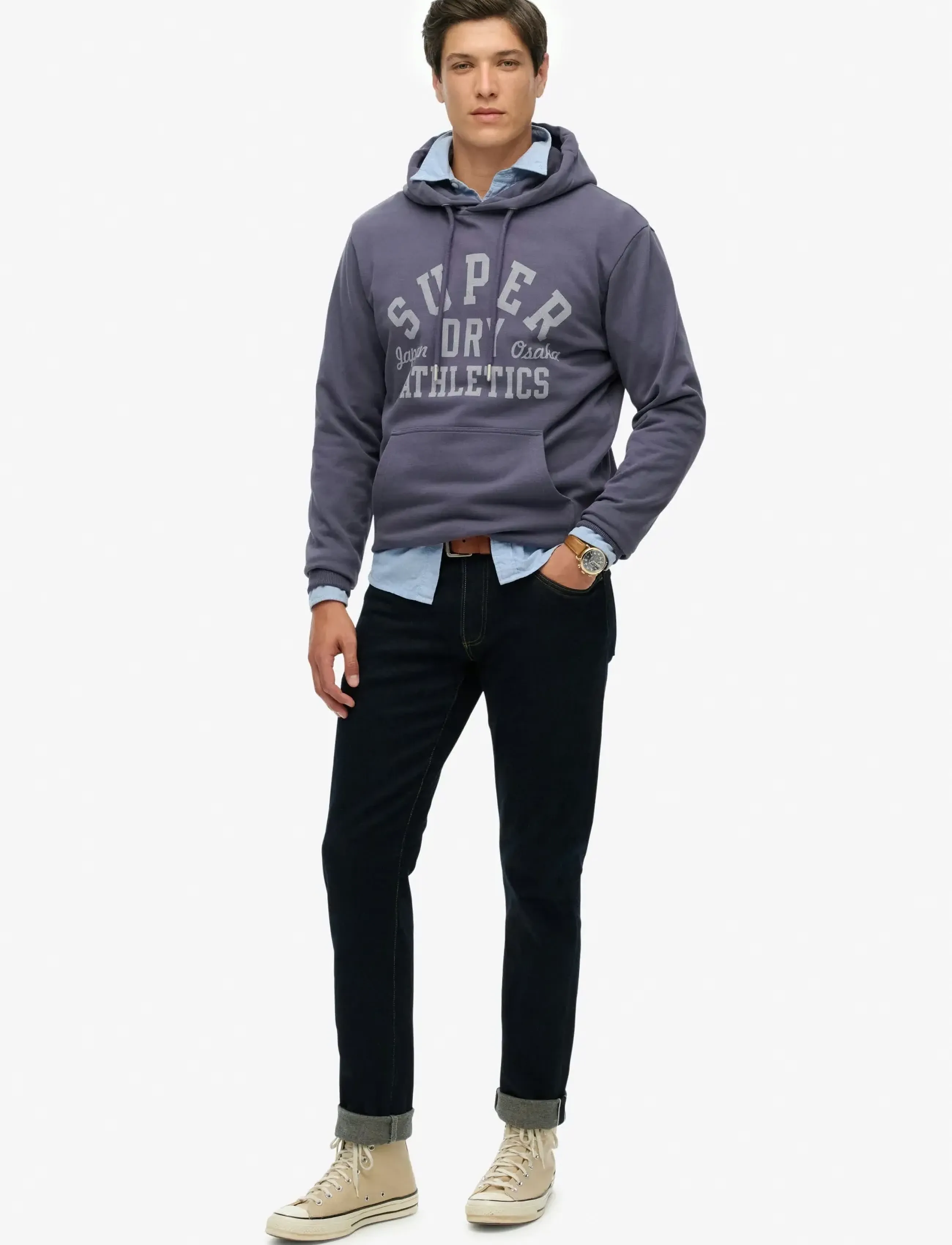Superdry - ATHLETIC ESS HOODIE - sweatshirts - greystone - 5