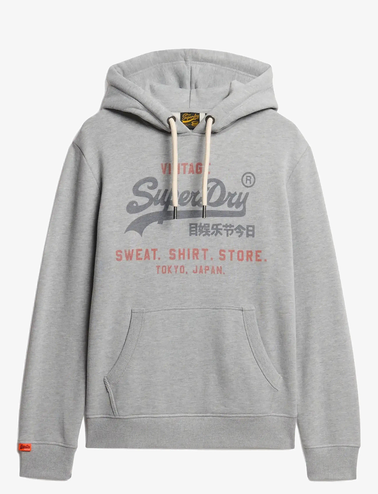 Superdry - VL HERITAGE RELAXED HOOD - hettupeysur - college grey marl - 1