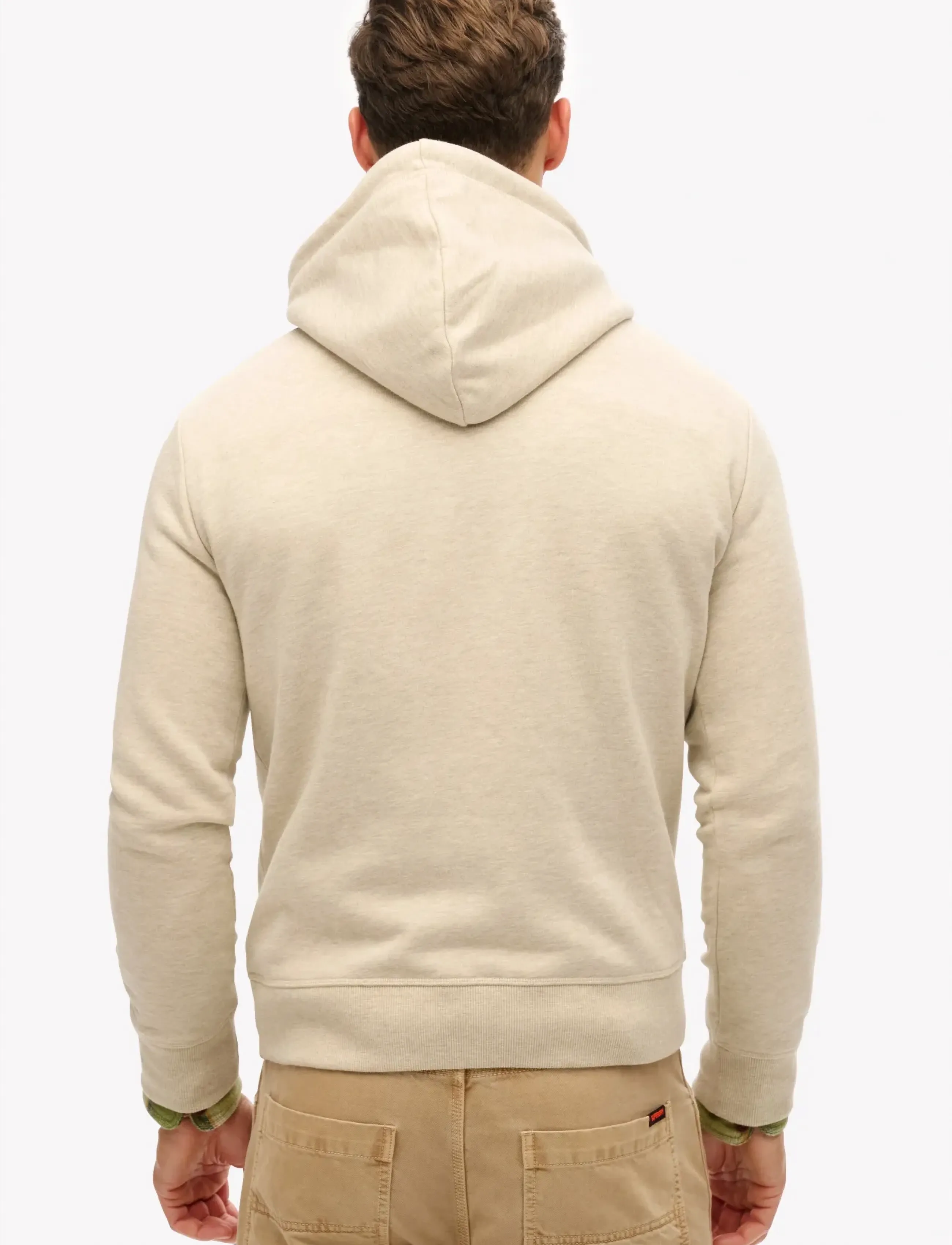 Superdry - VL HERITAGE RELAXED HOOD - kapuutsiga dressipluusid - pelican beige marl - 5