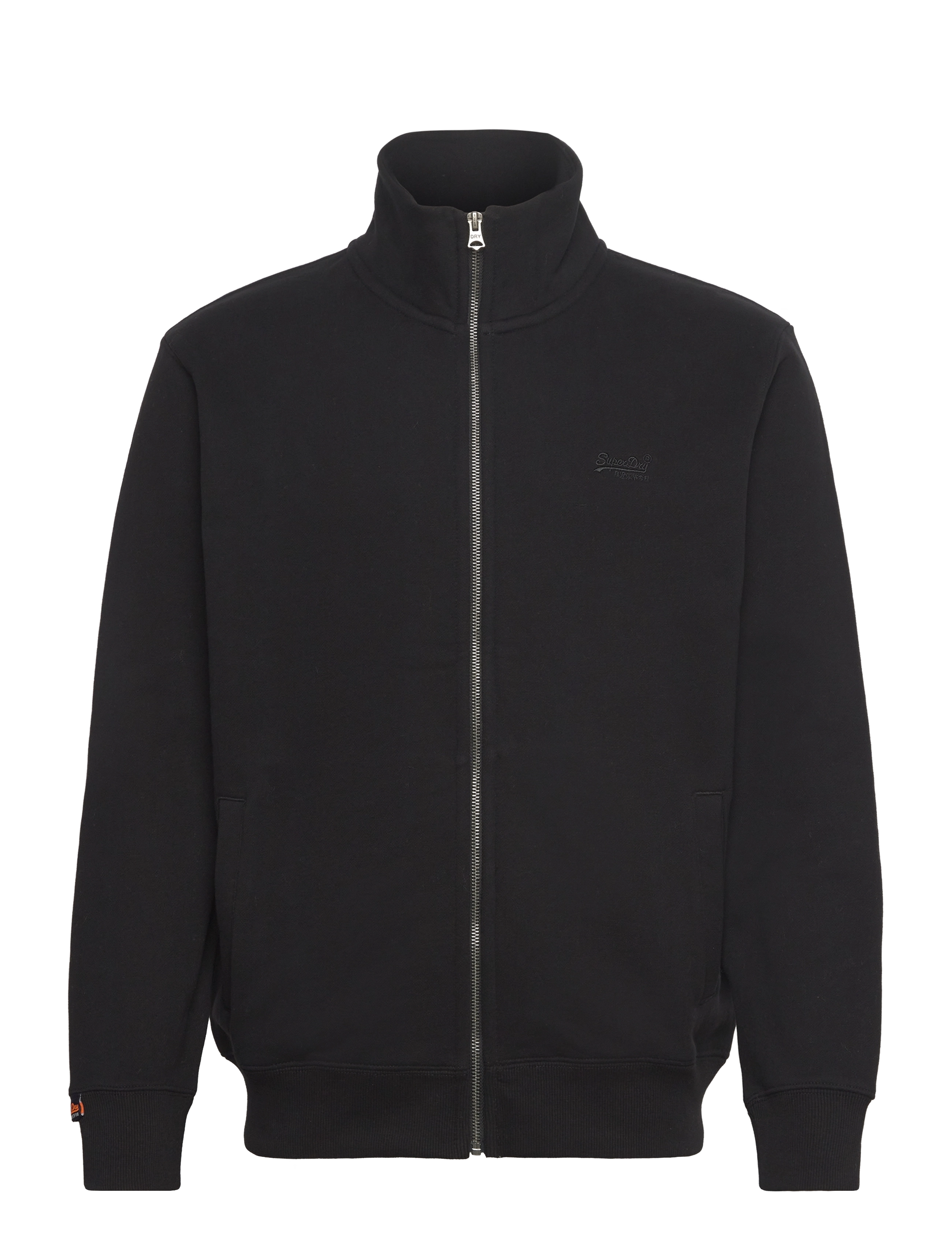 Superdry ESSENTIAL LOGO TRACK TOP - Sweatshirts & hættetrøjer - BLACK / black