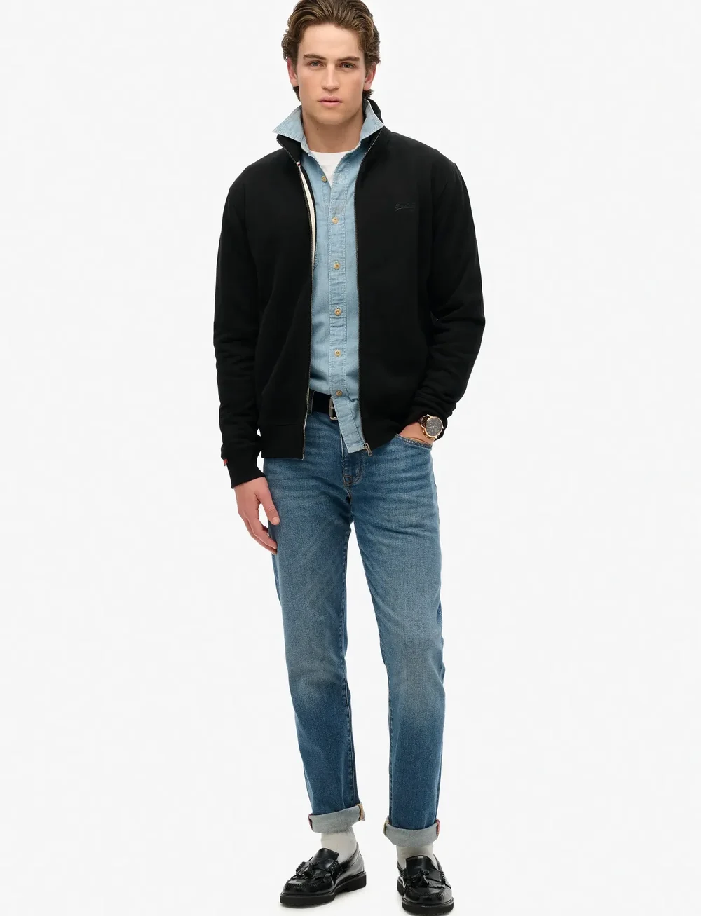 Superdry - ESSENTIAL LOGO TRACK TOP - kollektionen - black - 4