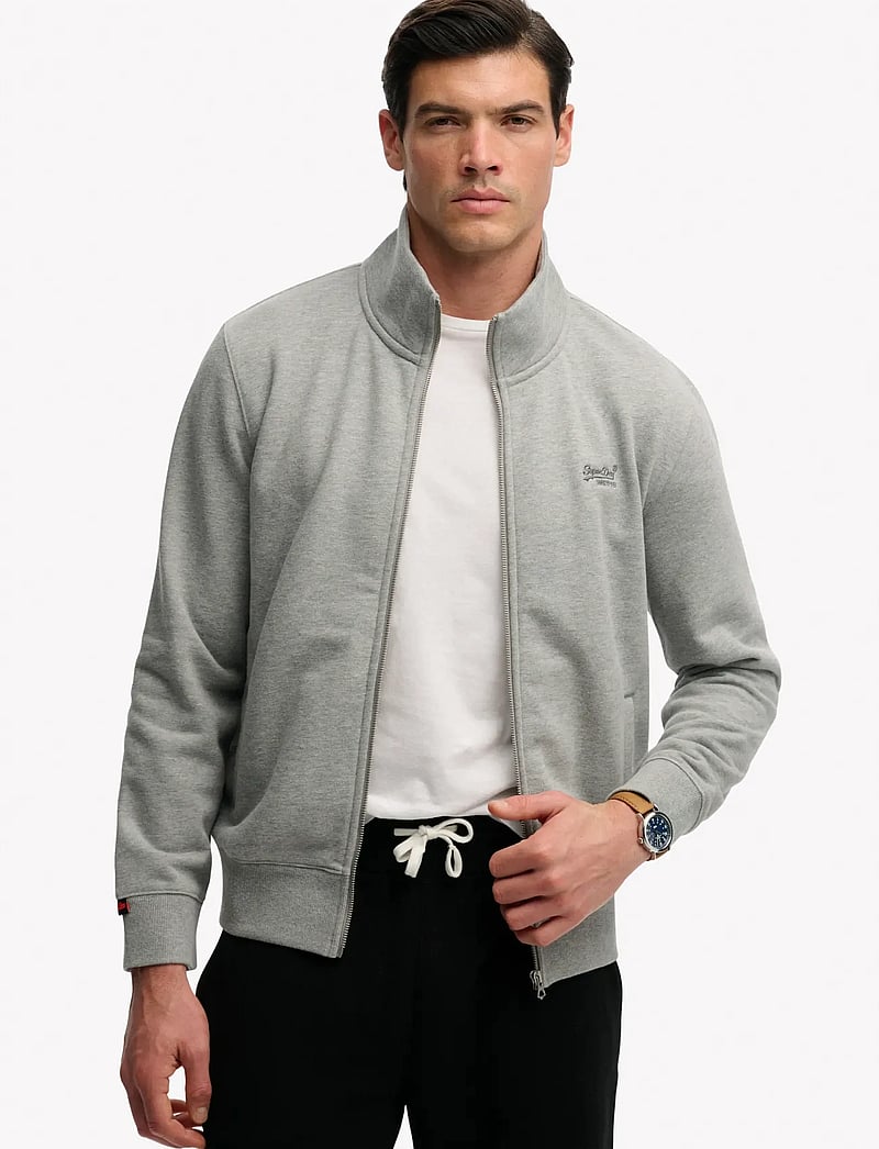 Superdry - ESSENTIAL LOGO TRACK TOP - kollektionen - sleet grey marl - 0