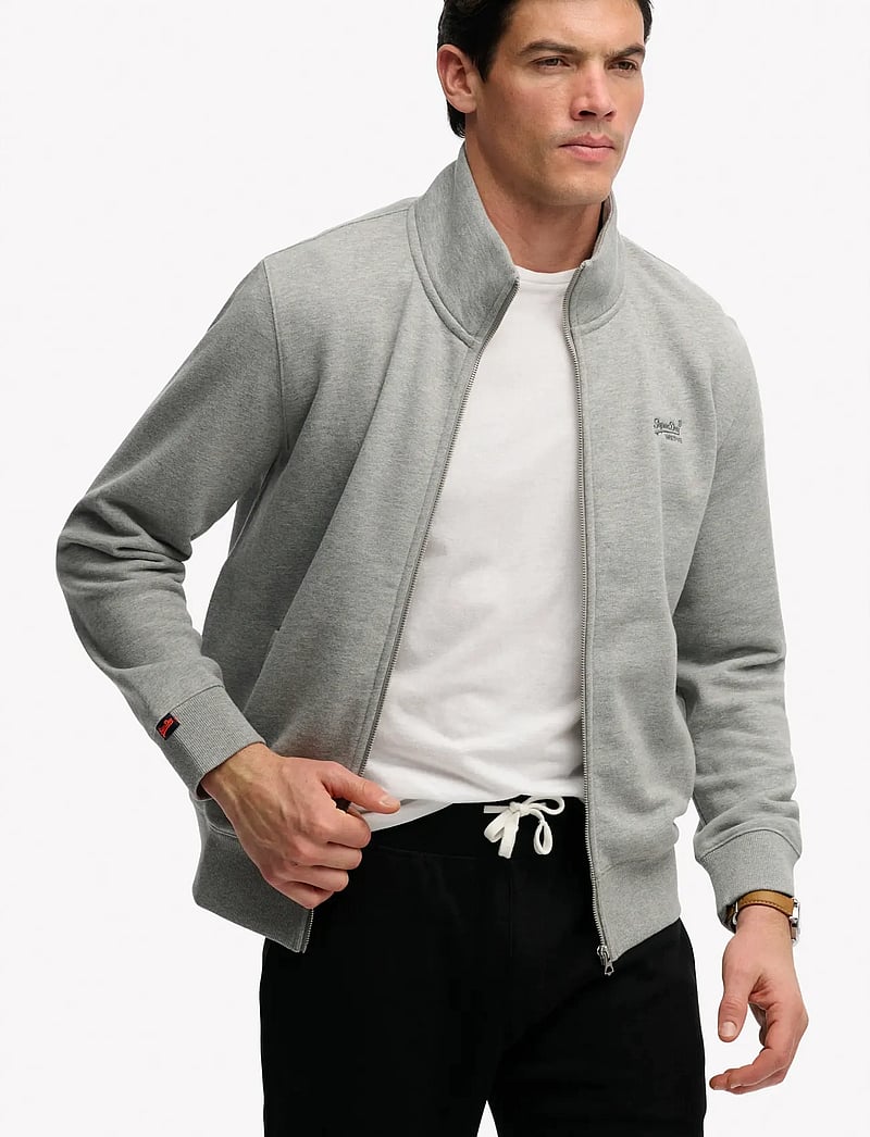 Superdry - ESSENTIAL LOGO TRACK TOP - kollektionen - sleet grey marl - 4