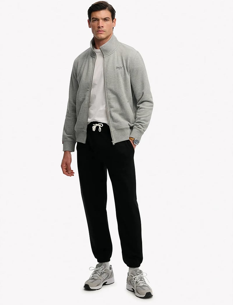 Superdry - ESSENTIAL LOGO TRACK TOP - kollektionen - sleet grey marl - 5