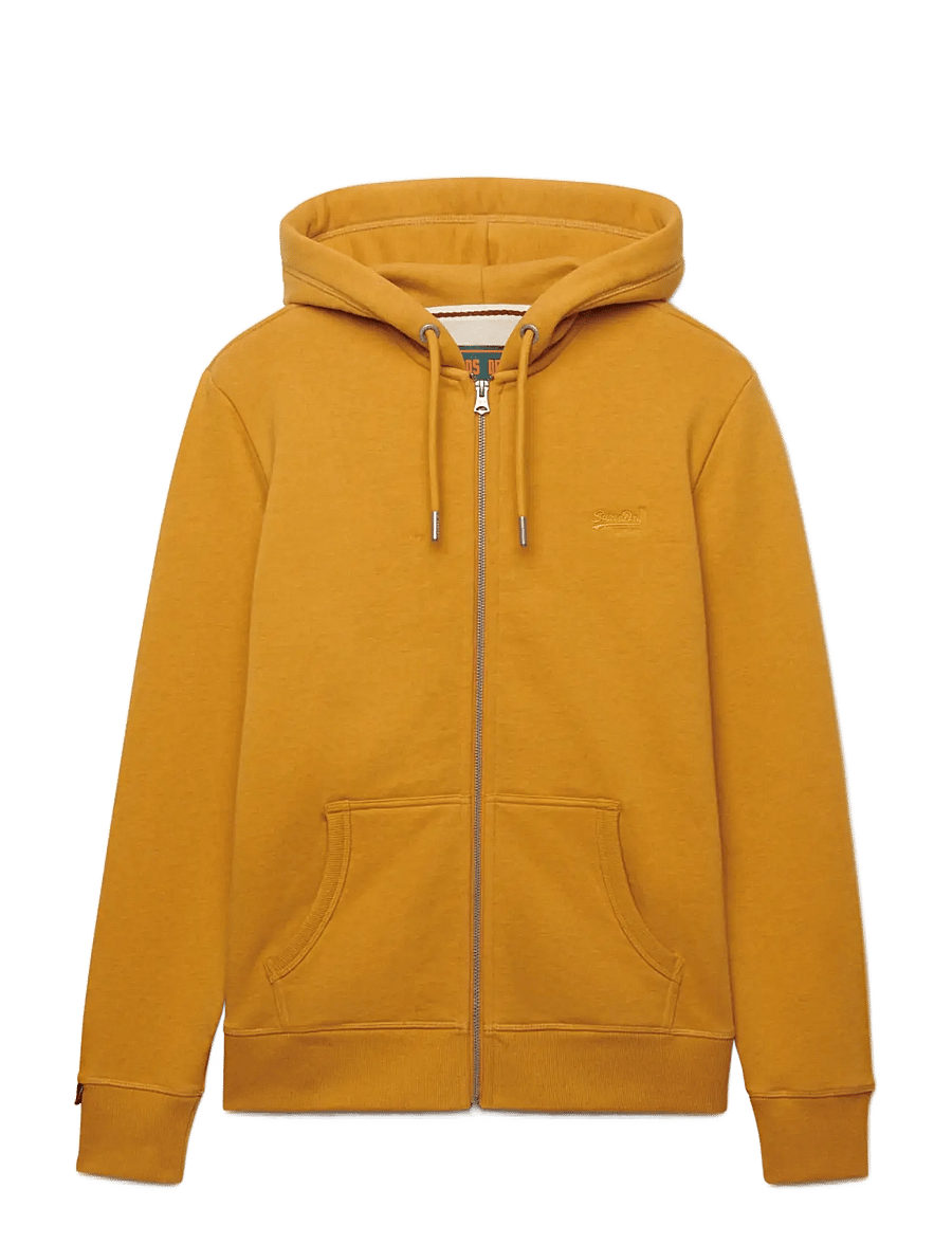 Superdry - ESSENTIAL LOGO ZIP HOODIE HB - kapuutsiga pusad - amber gold marl - 1