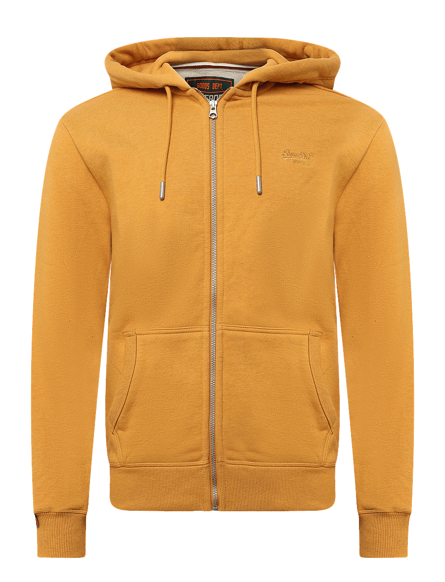 Superdry - ESSENTIAL LOGO ZIP HOODIE HB - hoodies - amber gold marl - 1