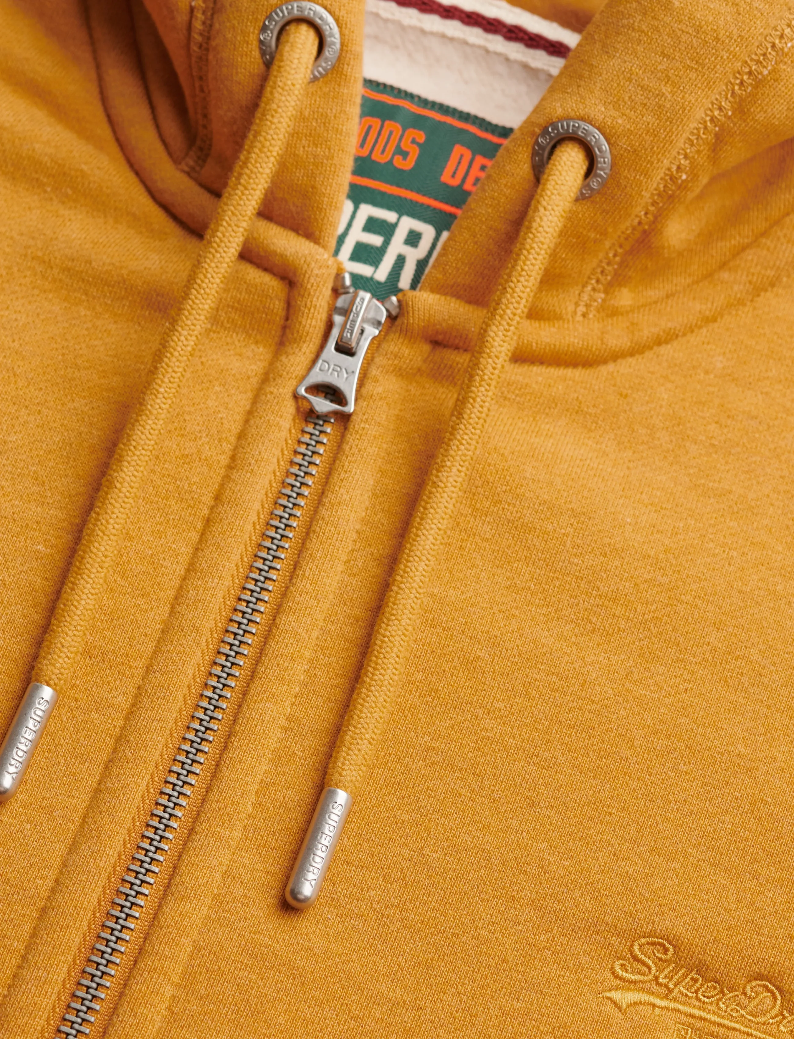 Superdry - ESSENTIAL LOGO ZIP HOODIE HB - kapuutsiga pusad - amber gold marl - 5