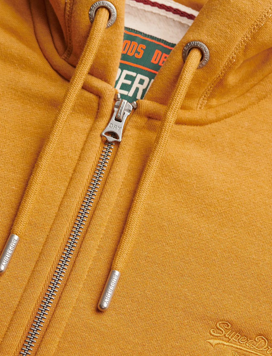 Superdry - ESSENTIAL LOGO ZIP HOODIE HB - kapuutsiga pusad - amber gold marl - 5