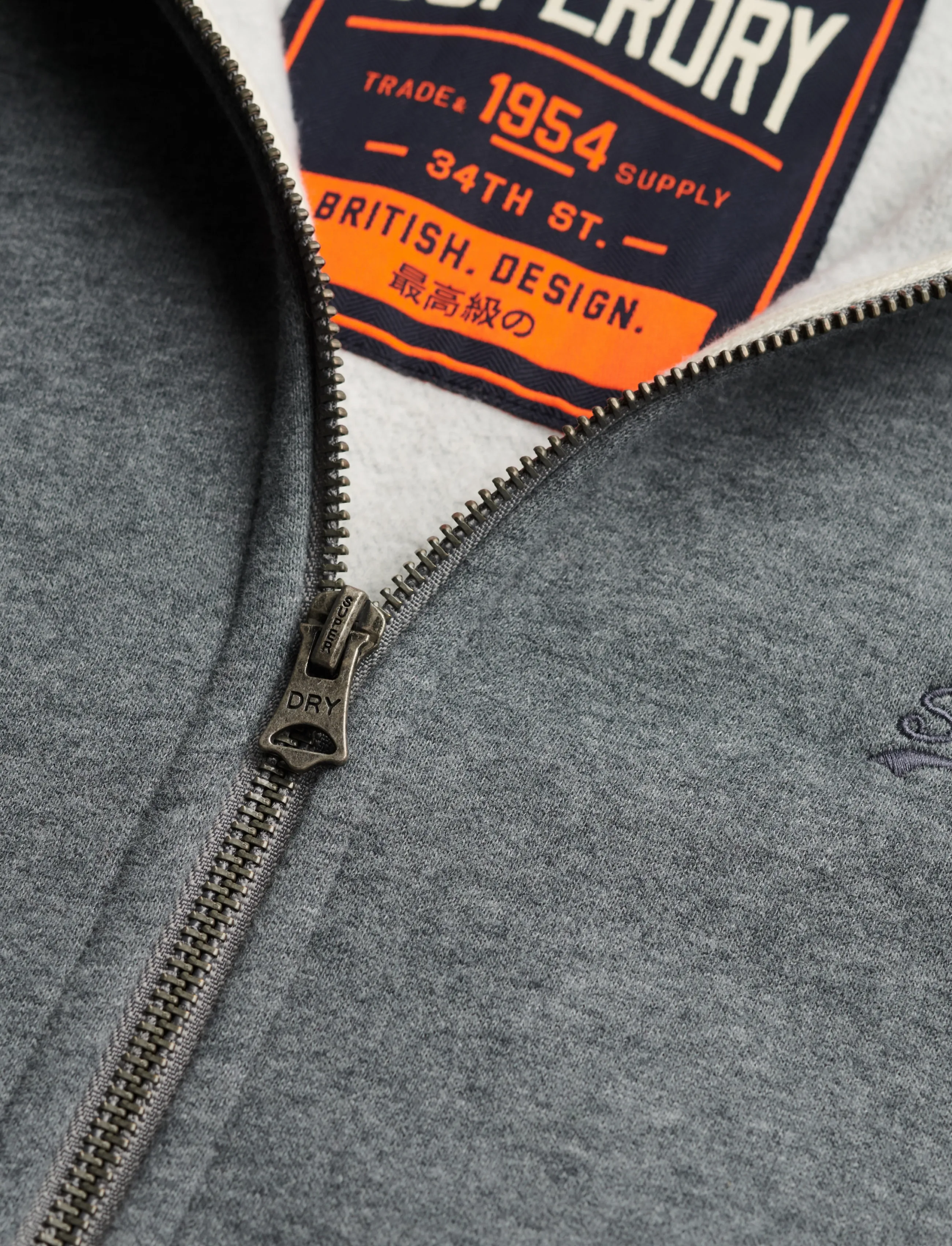 Superdry - ESSENTIAL LOGO ZIP HOODIE HB - kapuzenpullover - antique grey marl - 5