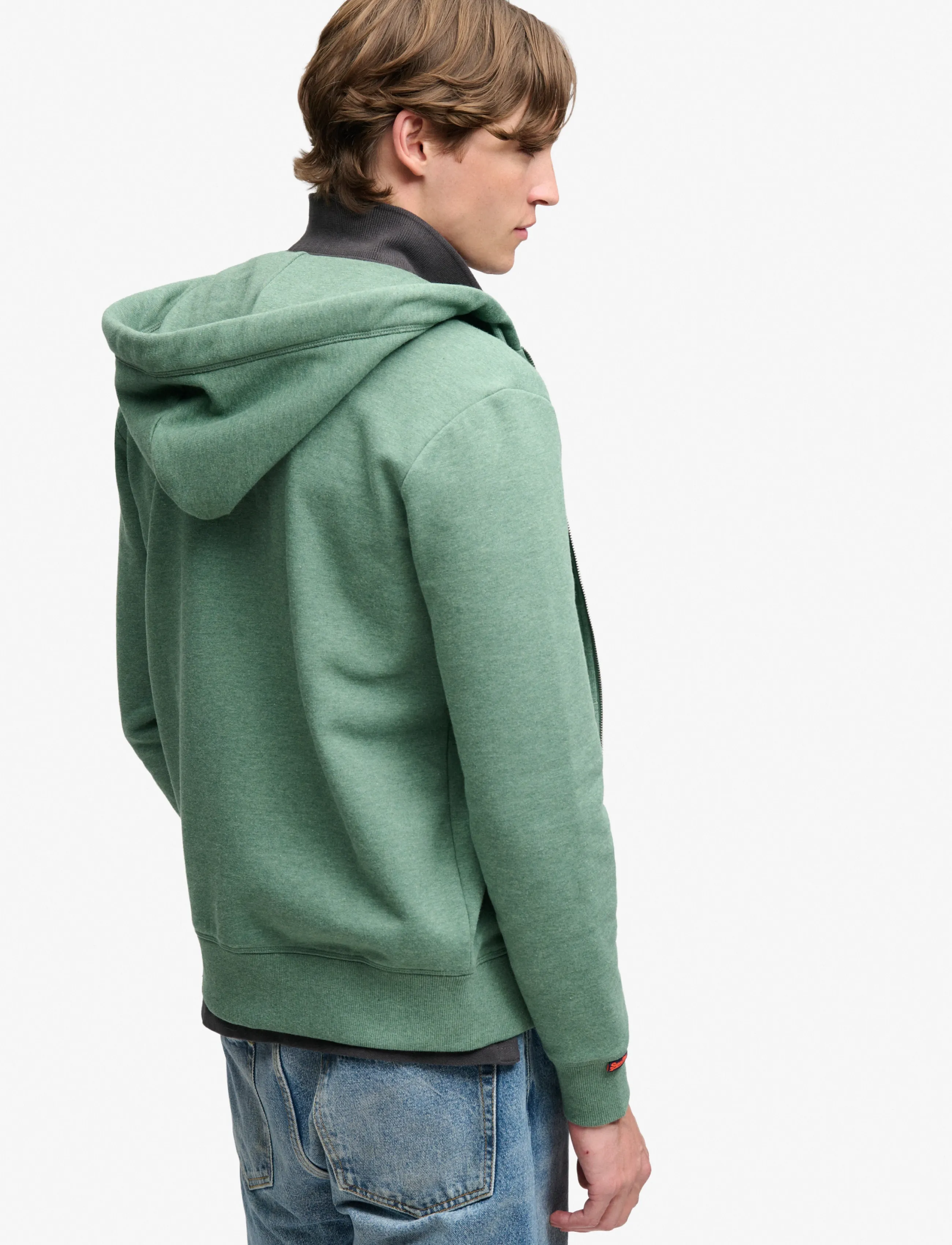 Superdry Essential Logo Zip Hoodie Hb herr – bild 2