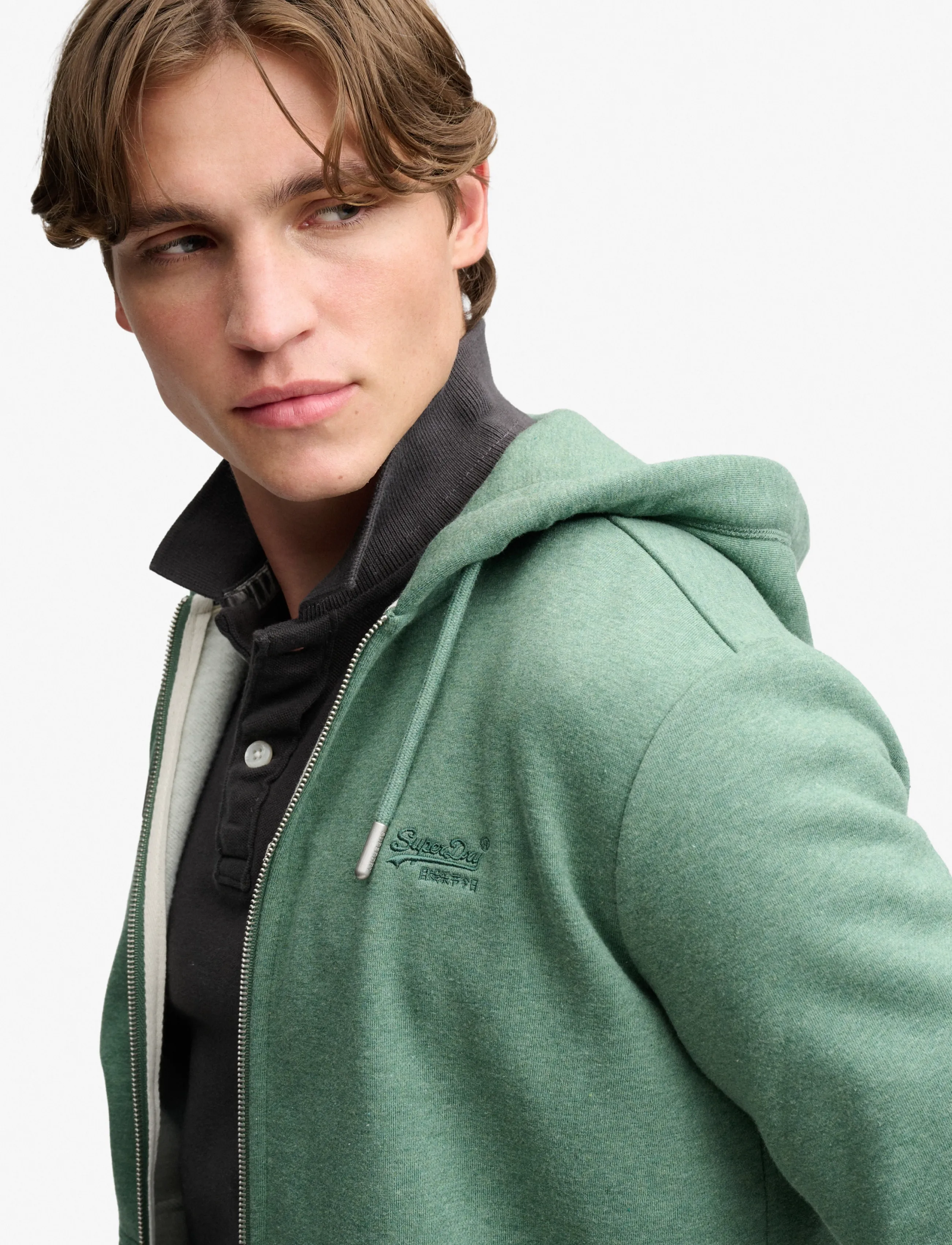 Superdry Essential Logo Zip Hoodie Hb herr – bild 3