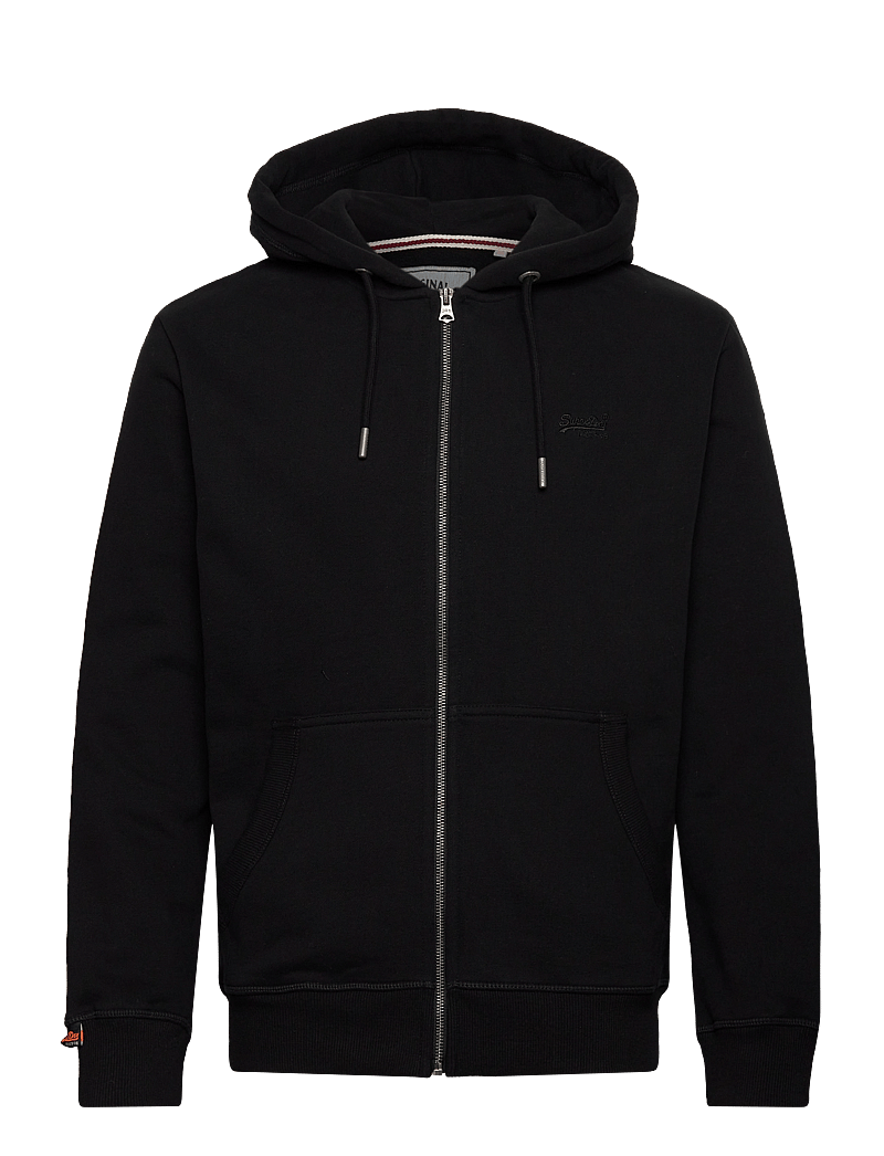 Superdry - ESSENTIAL LOGO ZIP HOODIE HB - hoodies - black - 1