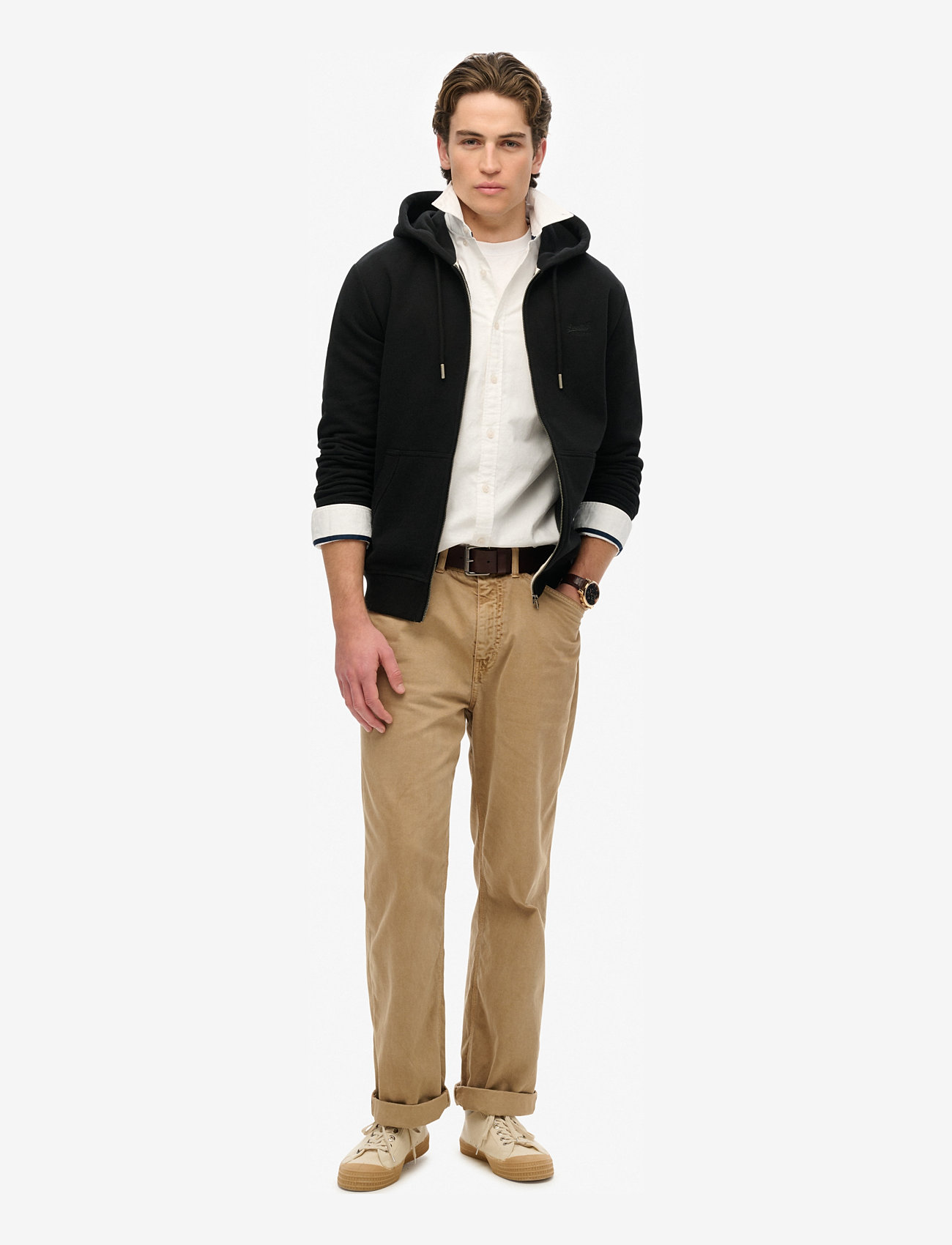 Superdry - ESSENTIAL LOGO ZIP HOODIE HB - hoodies - black - 0