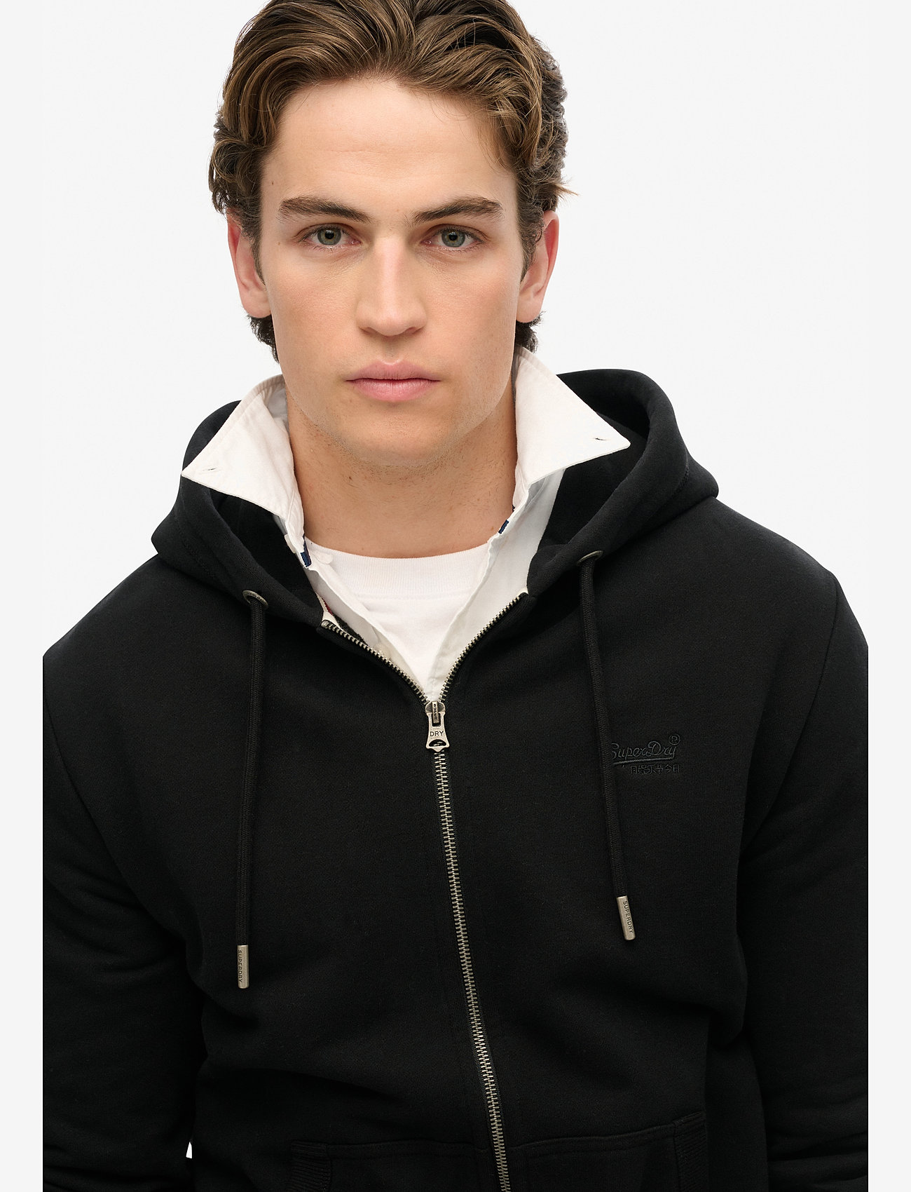 Superdry - ESSENTIAL LOGO ZIP HOODIE HB - hoodies - black - 3