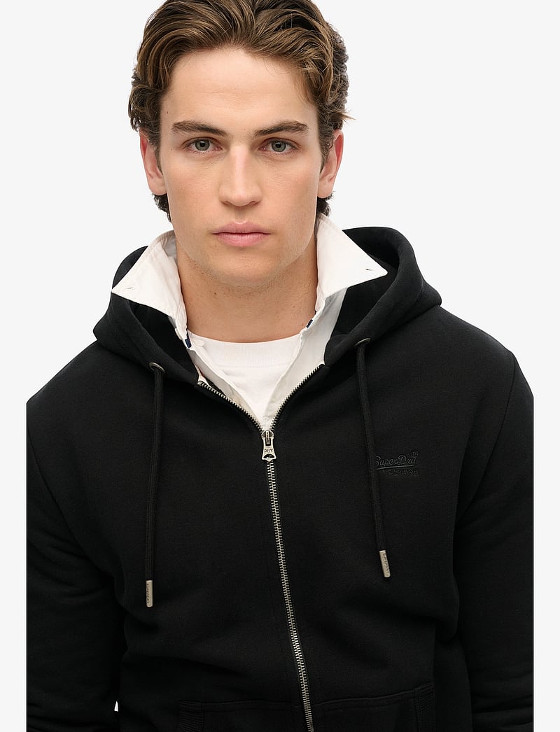 Superdry - ESSENTIAL LOGO ZIP HOODIE HB - hoodies - black - 3
