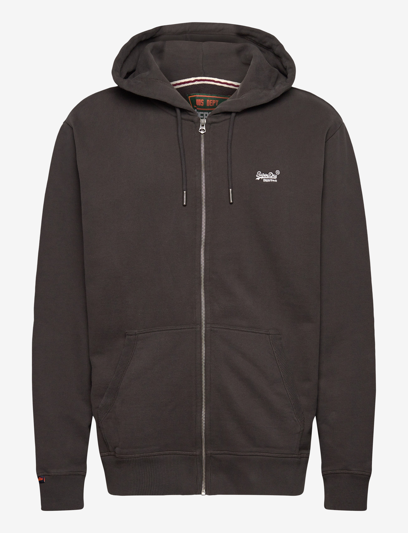 Superdry - ESSENTIAL LOGO ZIP HOODIE HB - kapuzenpullover - carbon black - 1