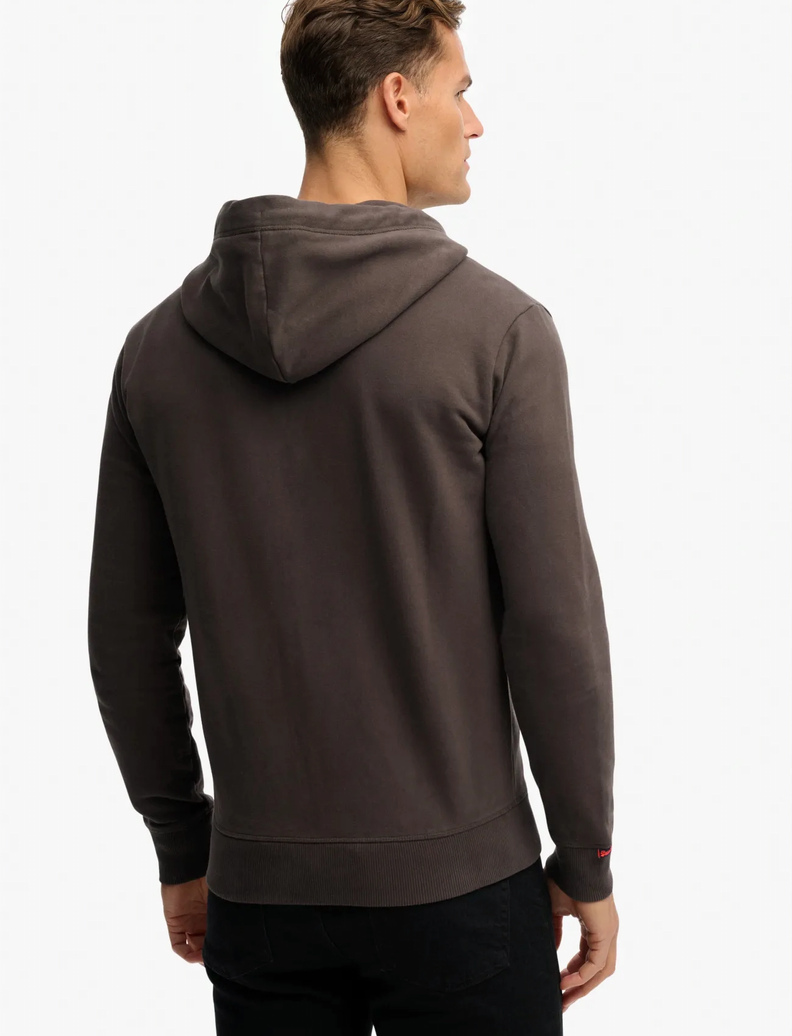 Superdry - ESSENTIAL LOGO ZIP HOODIE HB - kapuzenpullover - carbon black - 4