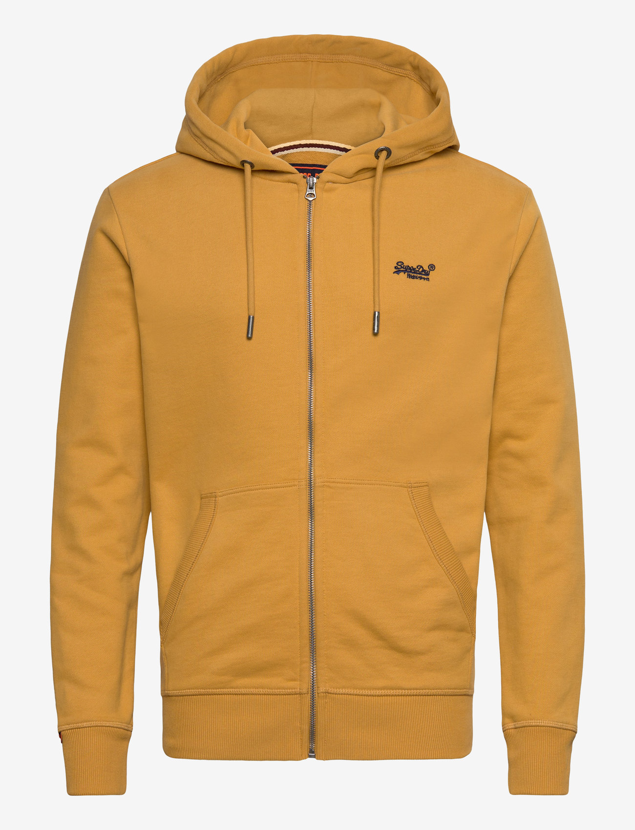 Superdry - ESSENTIAL LOGO ZIP HOODIE HB - hupparit - denim co ochre brown - 1
