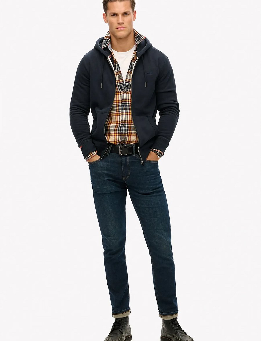 Superdry - ESSENTIAL LOGO ZIP HOODIE HB - hoodies - eclipse navy - 4