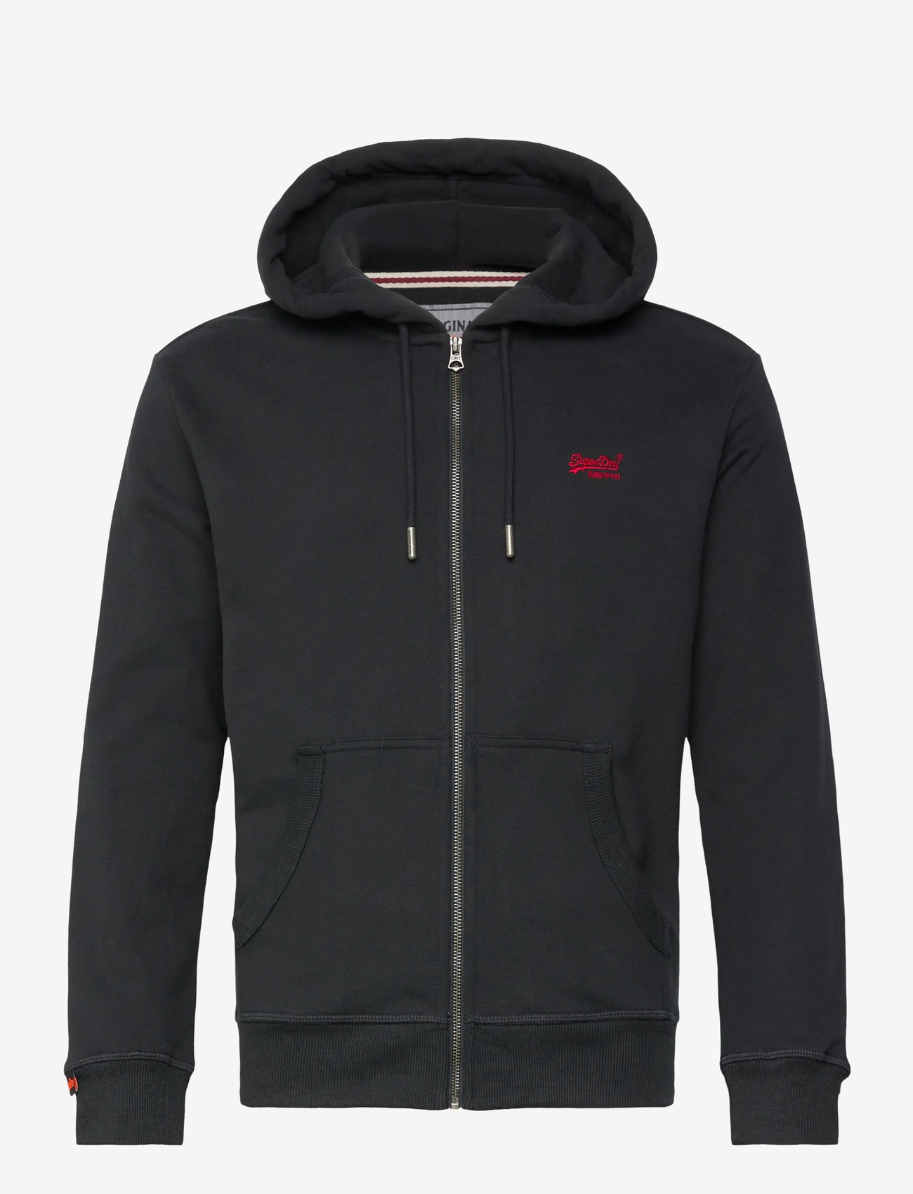 Superdry - ESSENTIAL LOGO ZIP HOODIE HB - hoodies - eclipse navy/red - 1