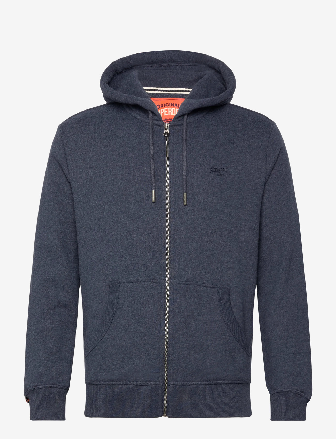 Superdry - ESSENTIAL LOGO ZIP HOODIE HB - hættetrøjer - heritage navy marl - 1
