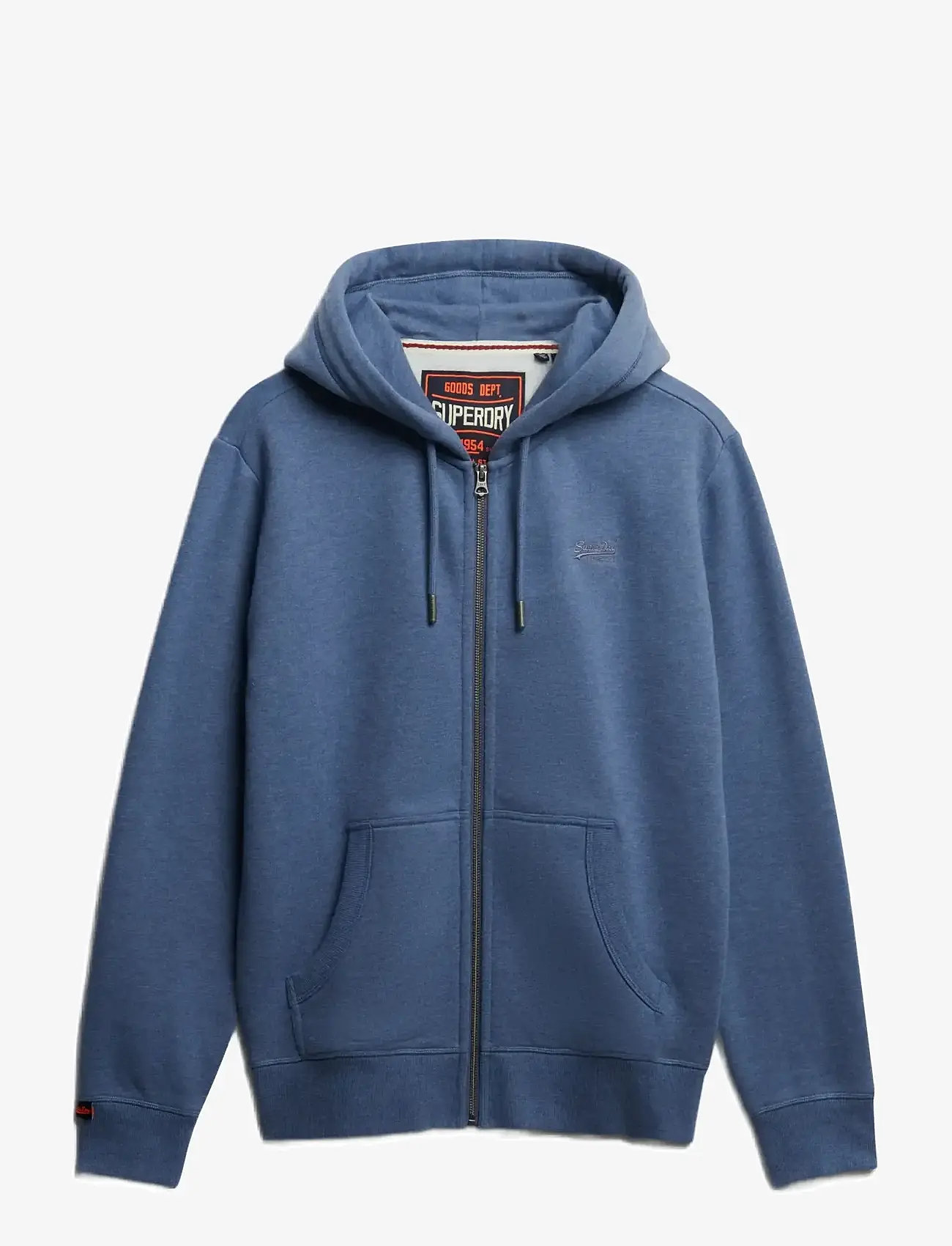 Superdry - ESSENTIAL LOGO ZIP HOODIE HB - hættetrøjer - jeans blue marl - 1