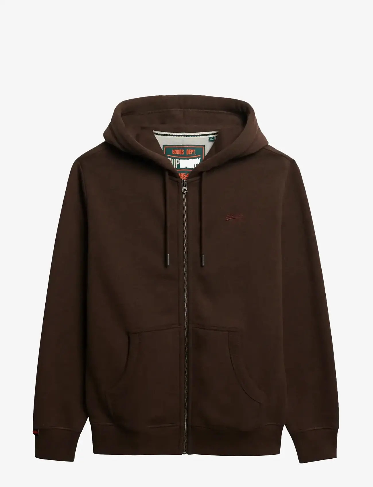 Superdry - ESSENTIAL LOGO ZIP HOODIE HB - hoodies - nutmeg brown marl - 1