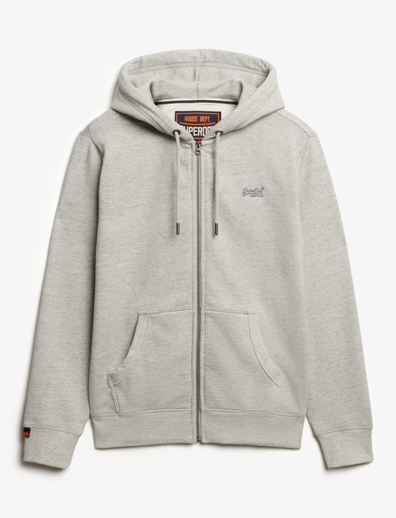 Superdry - ESSENTIAL LOGO ZIP HOODIE HB - kapuutsiga dressipluusid - varsity grey grindle - 1