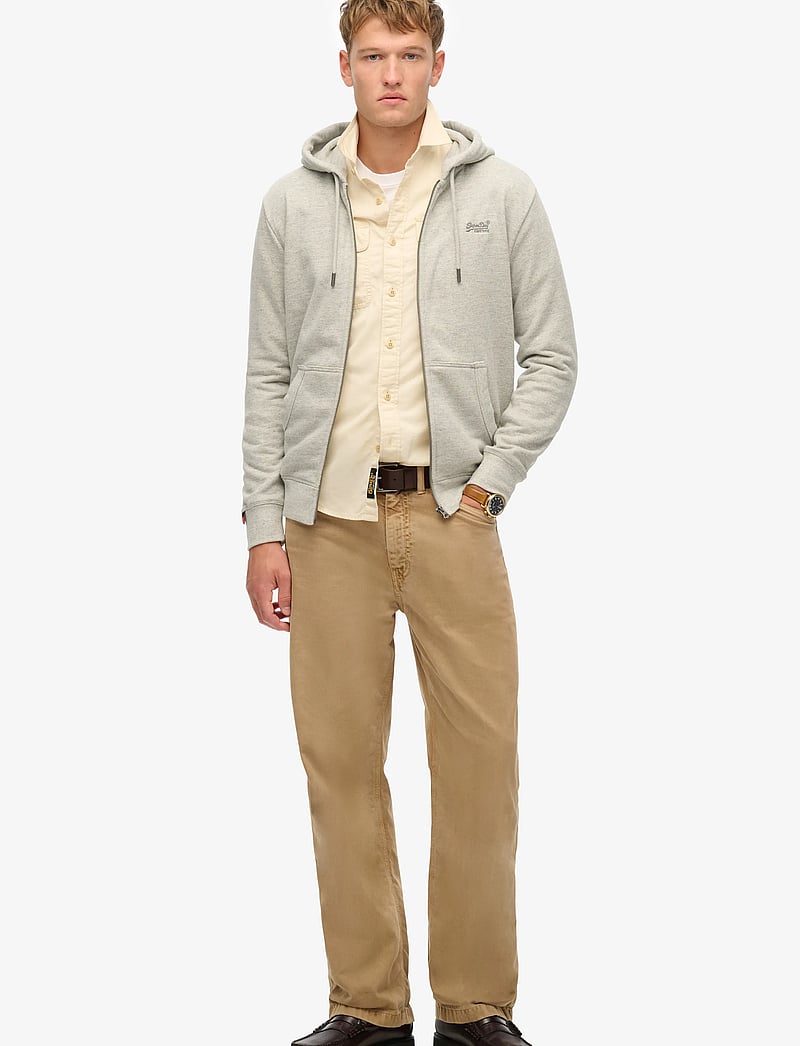 Superdry - ESSENTIAL LOGO ZIP HOODIE HB - kapuzenpullover - varsity grey grindle - 3