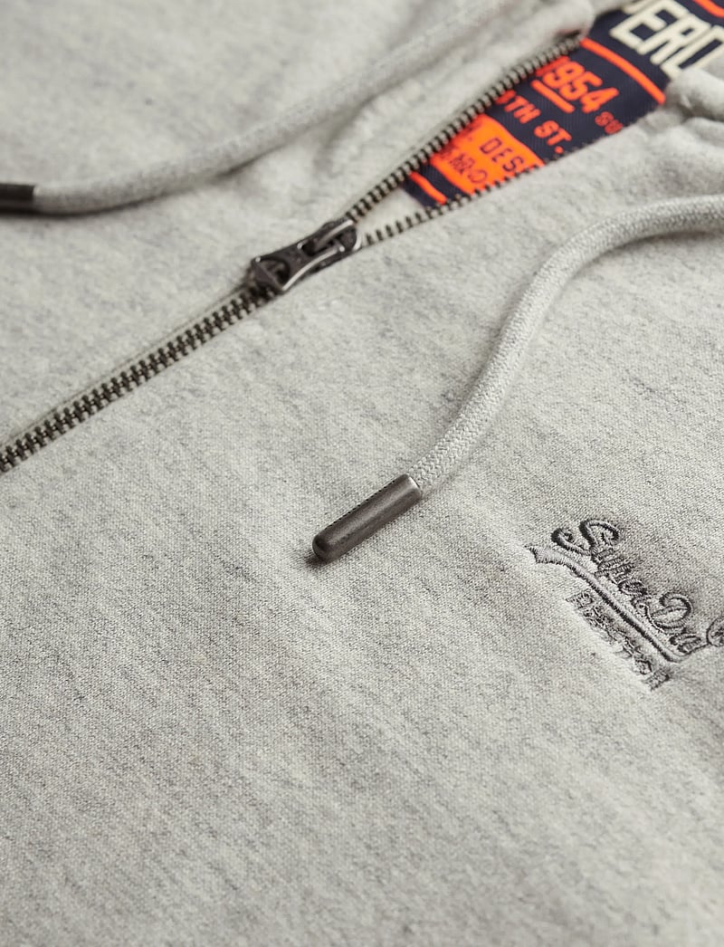 Superdry - ESSENTIAL LOGO ZIP HOODIE HB - kapuzenpullover - varsity grey grindle - 4