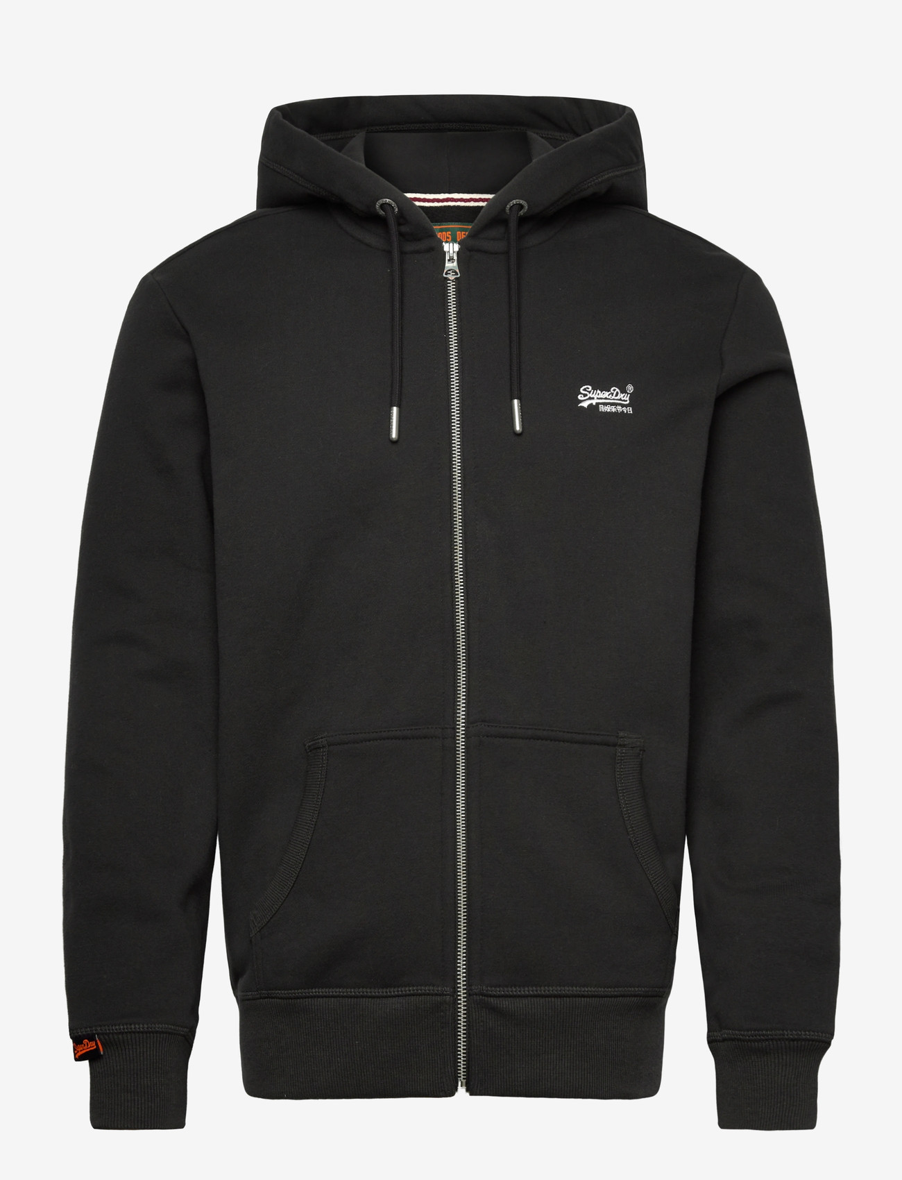 Superdry - ESSENTIAL LOGO ZIP HOODIE HB - hættetrøjer - carbon black - 1