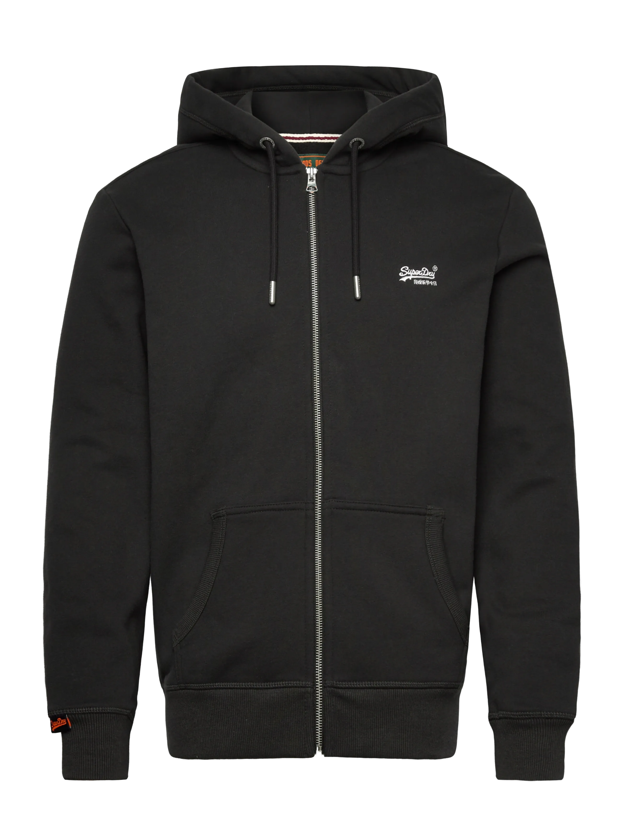 Superdry ESSENTIAL LOGO ZIP HOODIE HB - Superdry - CARBON BLACK / black