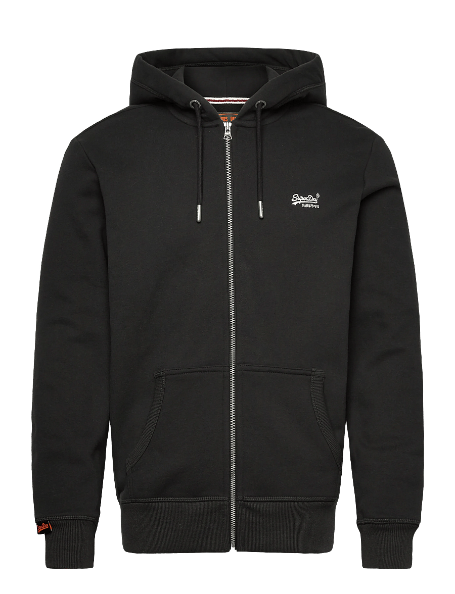 Superdry - ESSENTIAL LOGO ZIP HOODIE HB - hoodies - carbon black - 1