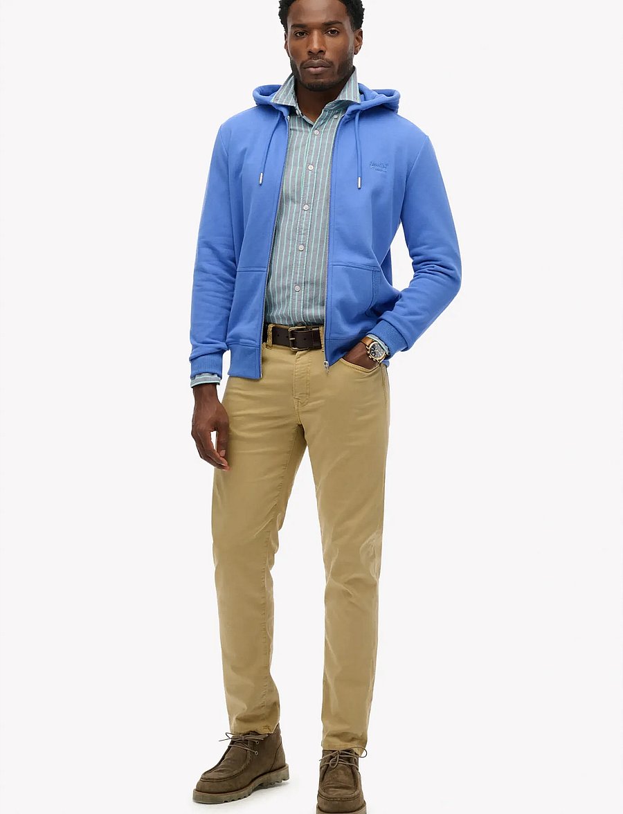 Superdry - ESSENTIAL LOGO ZIP HOODIE HB - bluzy z kapturem - chambray blue - 5