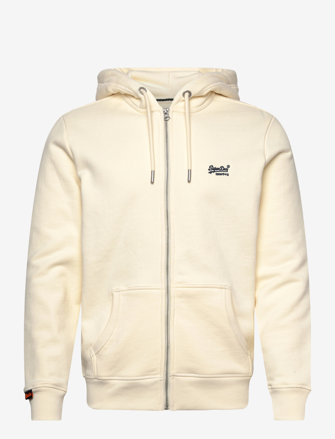 Superdry - ESSENTIAL LOGO ZIP HOODIE HB - hættetrøjer - dusty white - 1