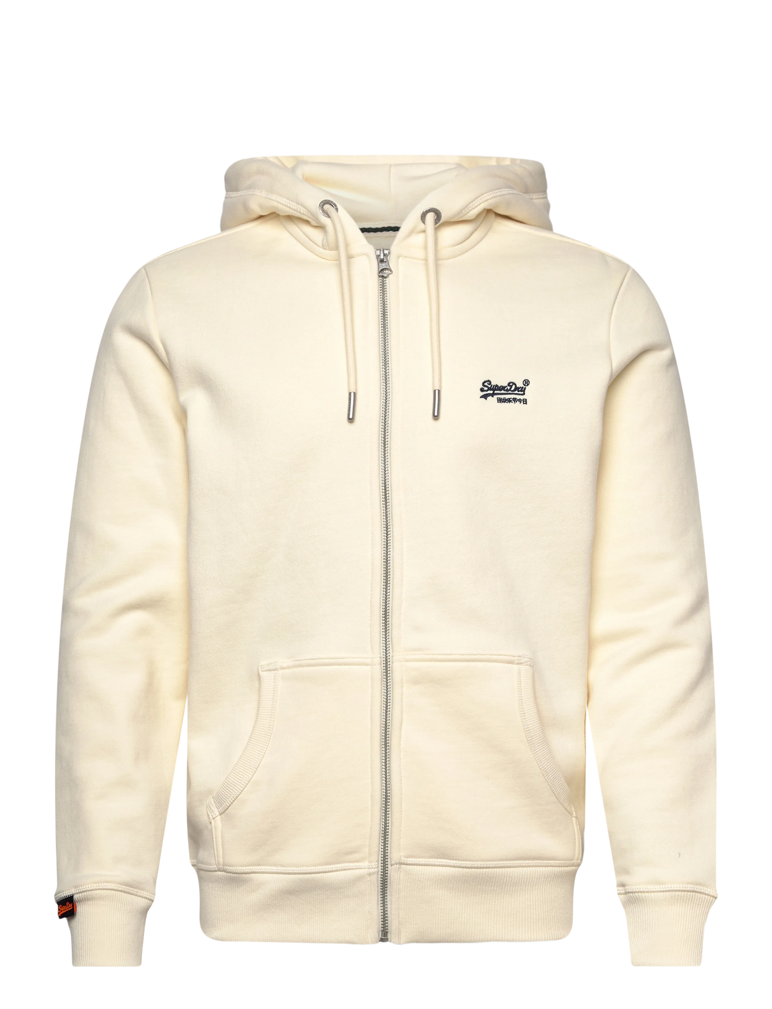 Superdry ESSENTIAL LOGO ZIP HOODIE HB - Sweatshirts & huvtröjor - DUSTY WHITE / cream